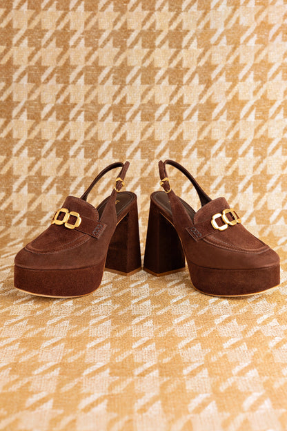 Harrington Loafer Hi In Brown Suede