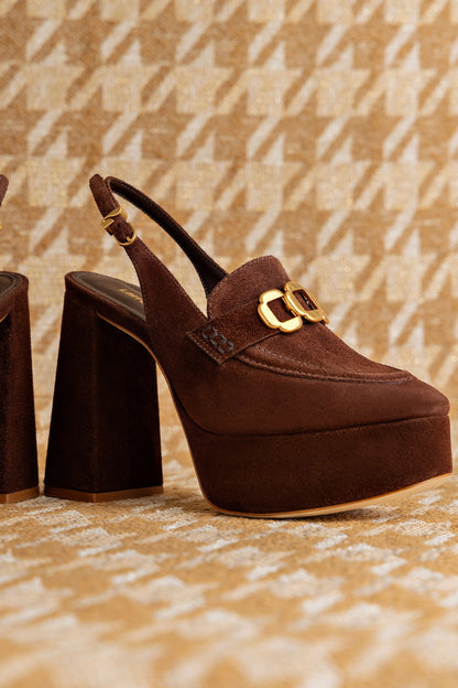 Harrington Loafer Hi In Brown Suede