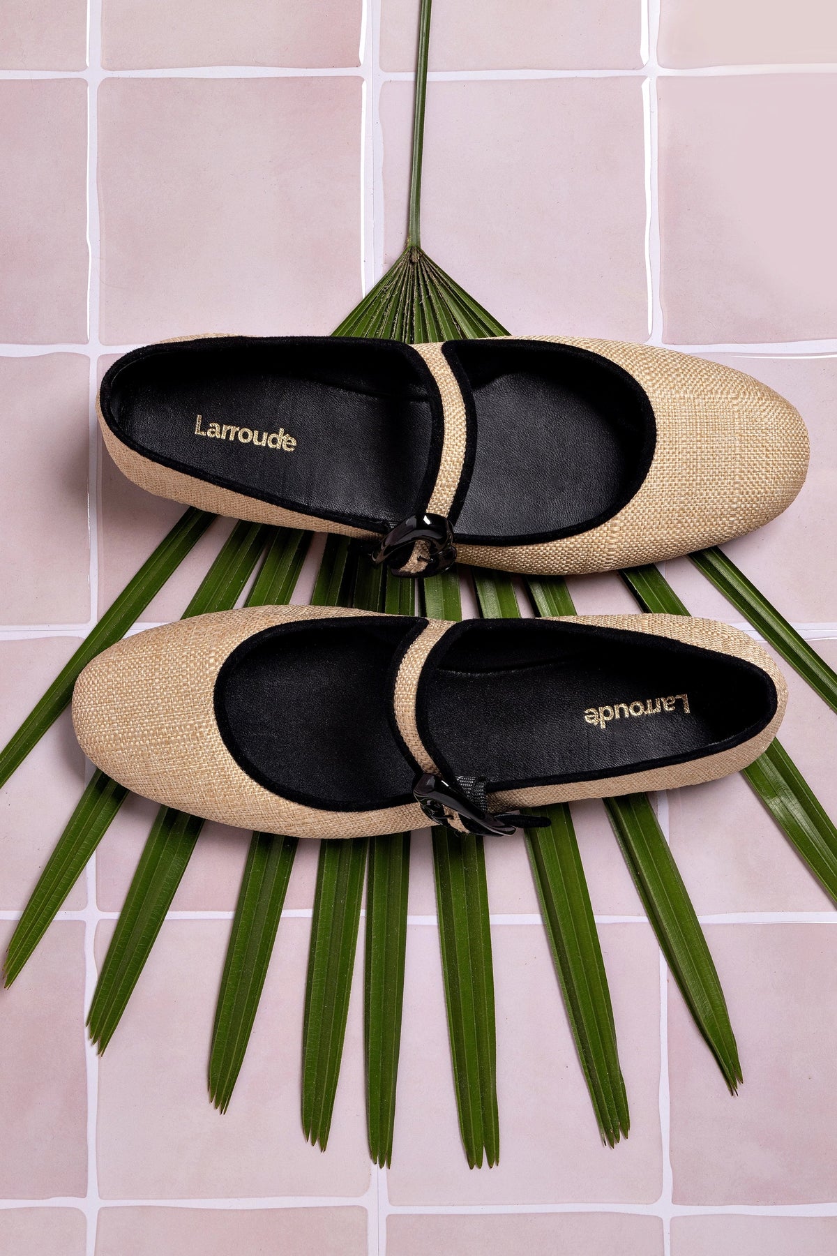 Verona Ballet Flat Beige Raffia