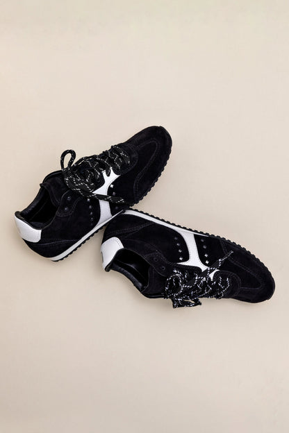 Stella Sneaker In Black Suede
