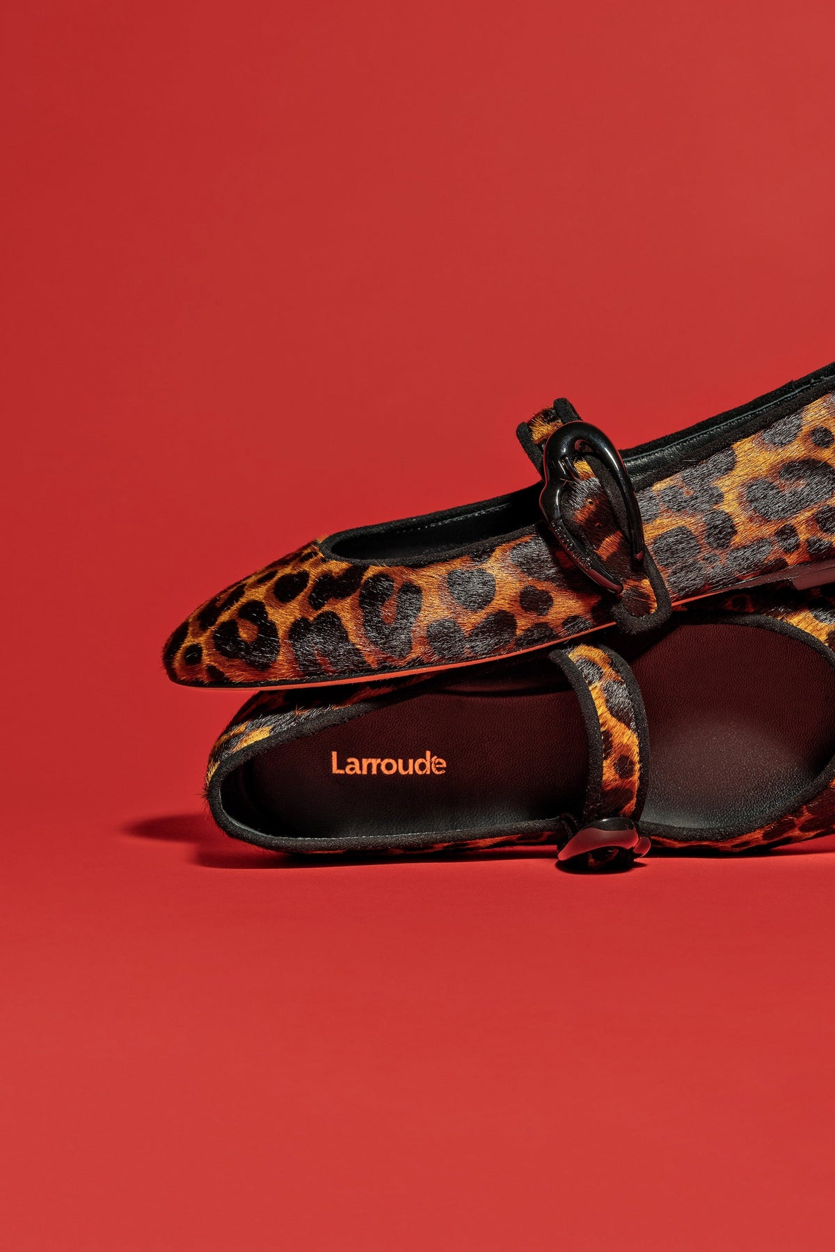 Verona Ballet Flat In Leopard Print Calf Hair